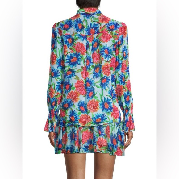 NEW MILLY Elysa Chrysanthemum Shirt size Medium - Picture 6 of 6